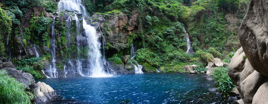 Panoramique bassin des Aigrettes, La R&eacute;union.