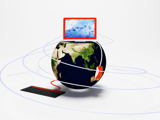 Laptop and our earth