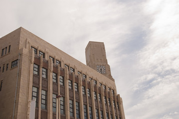 Obraz premium Art Deco Building and Clocktower