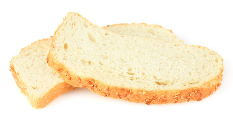tasty bread isolated on white