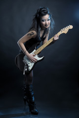 Woman rock star