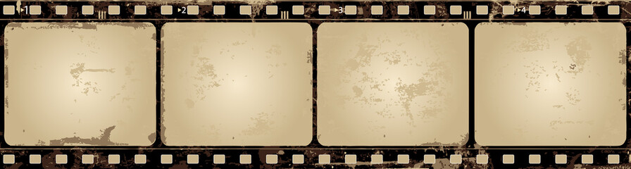 Grunge Vector Film Frame - obrazy, fototapety, plakaty
