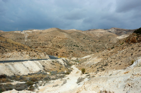 Panorama of Arava desert,Israel
