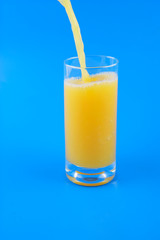 Pouring orange juice