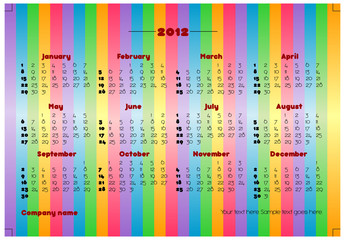 2012 calender
