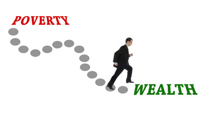 Fototapeta premium Road to Wealth