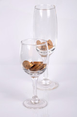 Coins and goblet