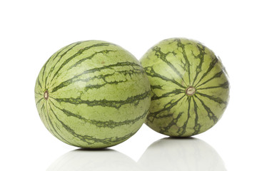 A fresh ripe watermelon