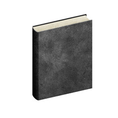 isolated Blank book recycled paper on white background