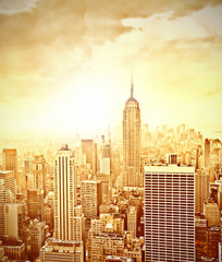 New York at sunset