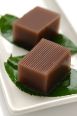 Japanese traditional dessert,Sweet bean jelly