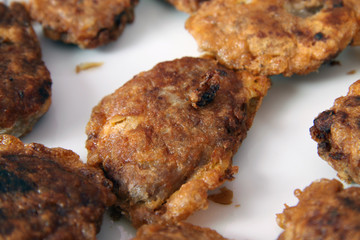 portion of meatballs served kofte turkey detail