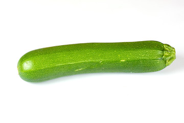 Courgette on white background