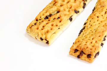 Choc stick biscuits
