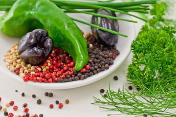 Mischung aus Zutaten zum kochen