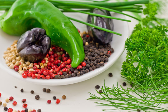 Mischung aus Zutaten zum kochen