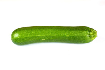 Courgette on white background