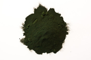 The texture of Spirulina sun dried flakes product