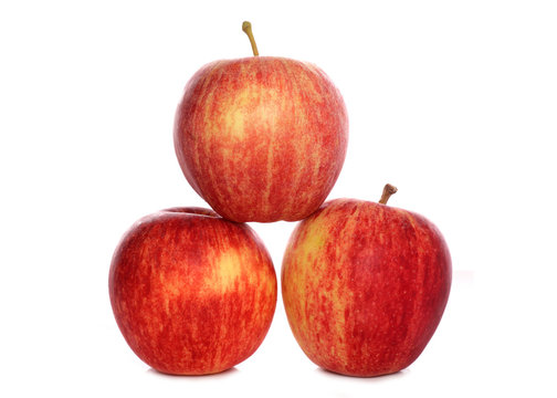 three red apples