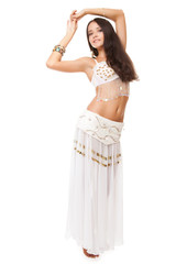 portrait of a beautiful belly dancer
