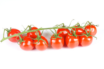 cherry tomatoes isolated