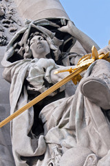 statue at alexander bridge Paris