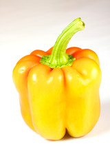 Orange pepper isolated on white