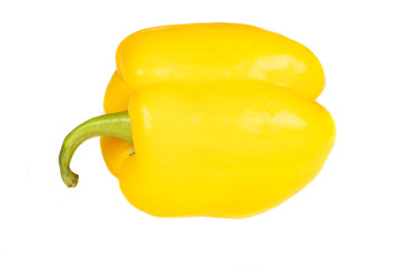 Yellow pepper isolated on a white