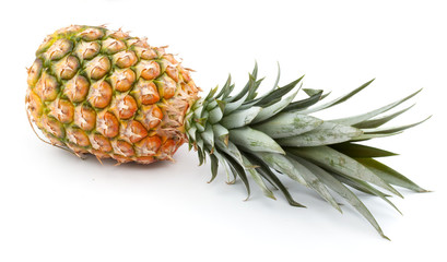 fresh tasty pineapple isolated