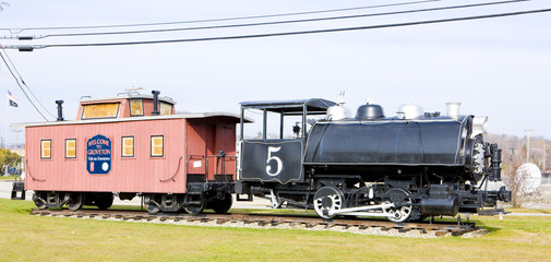 Fototapeta na wymiar Parowa lokomotywa, Groveton, New Hampshire, USA