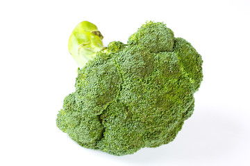 Fresh, Raw, Green Broccoli Pieces, Cut