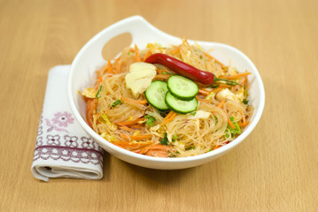 salad of Korean noodle