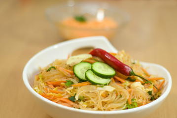 salad of Korean noodle