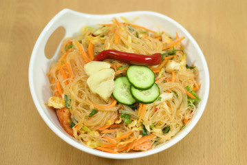 salad of Korean noodle
