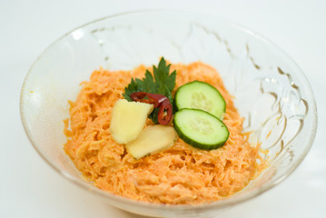Fresh carrot salad