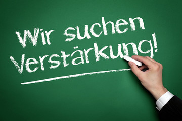 Wir suchen Verstärkung