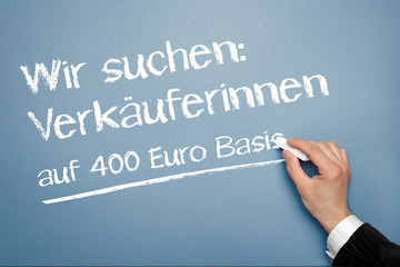 Wir suchen Verkäuferinnen