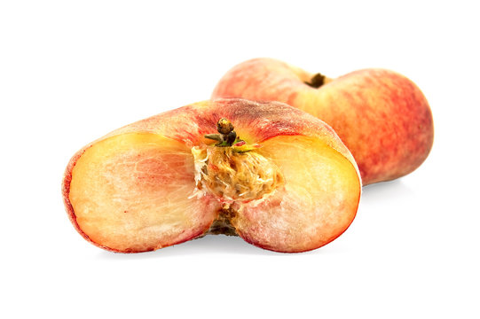 Two flat peach
