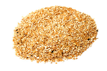 Pile of Pearl Barley isolated on white