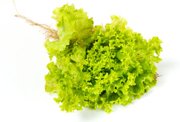 Fototapeta premium salad leaves isolated on the white