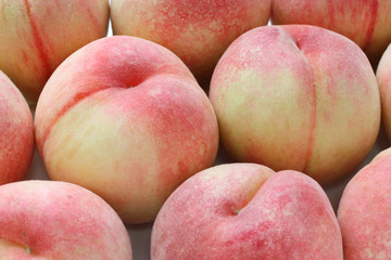 fresh white peaches