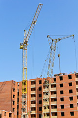 construction of an apartment building