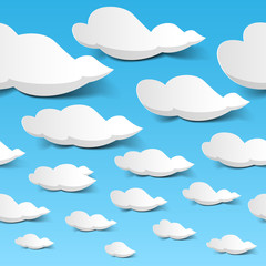 Seamless clouds sky