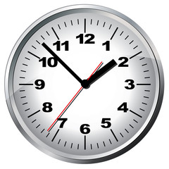 Wall clock. Vector illustration.