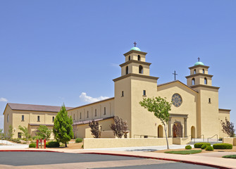 Immaculate Conception Catholic Church, Cottonwood, Arizona - obrazy, fototapety, plakaty
