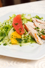 salad with chicken