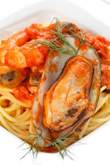 pasta with mussels