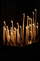 Candles in a church