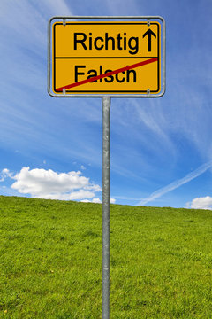 Richtig - Falsch