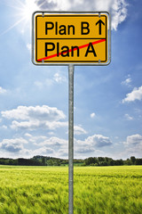 Obraz premium Plan B - Plan A